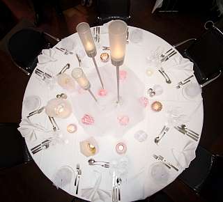 Banquet table at Hotel Continental Park